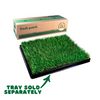 Large Fresh Patch Grass on Black Tray Sold Separately