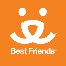 Best Friends logo on an orange background