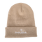 Beige Cotton Fresh Patch Beanie