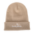 Beige Cotton Fresh Patch Beanie